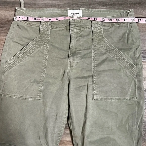 Frame women Green Pants- 30 - Picture 4 of 12